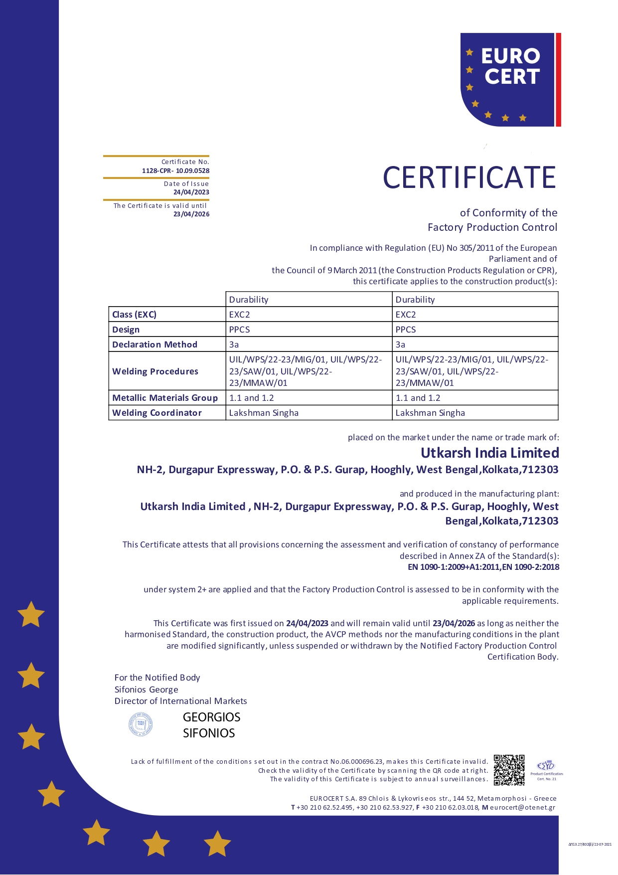 EN 1090 Certification